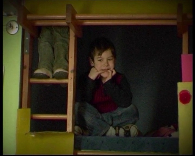 Video Reference: Wood, Toddler, Tints and shades, Rectangle, Baby, Art, Shelf, Room, Visual arts, Window