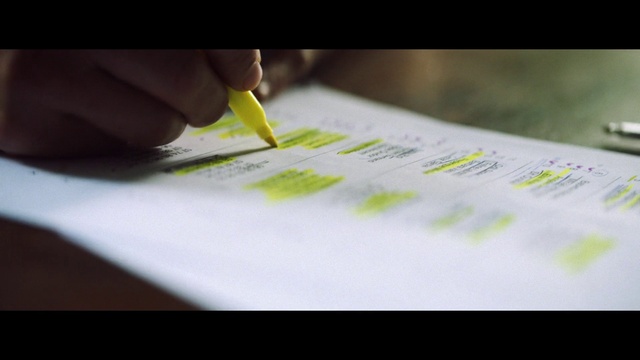 Video Reference: Hand, Gesture, Handwriting, Finger, Plant, Font, Office supplies, Post-it note, Nail, Writing