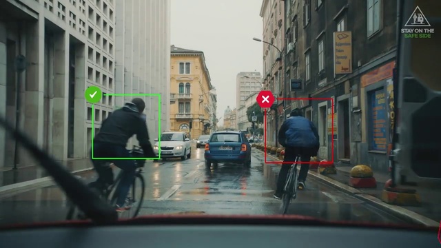 Video Reference: Tire, Bicycle, Wheel, Car, Land vehicle, Vehicle, Building, Window, Automotive lighting, Sky