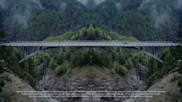 Video Reference: Mountain, Plant, Natural landscape, Tree, Landscape, Arch bridge, Girder bridge, Fluvial landforms of streams, Concrete bridge, Road