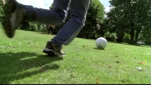 Video Reference: Sports equipment, Golf equipment, Ball, Playing sports, Grass, Flooring, Recreation, Grassland, Ball game, Lawn
