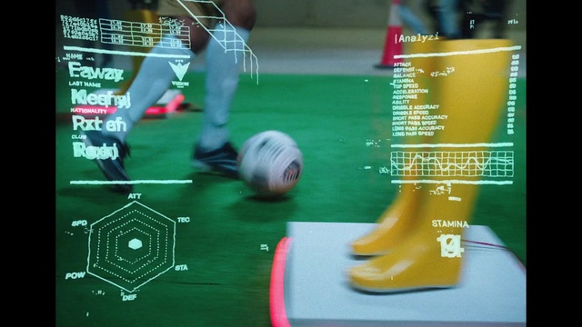 Video Reference: Sports equipment, Green, Football, Sports gear, Gadget, Ball, Soccer, Grass, Player, Display device