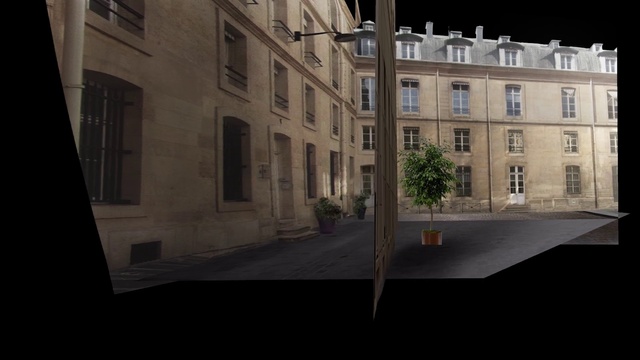 Video Reference: Building, Property, Window, Fixture, Urban design, Morning, Residential area, Facade, Plant, Tints and shades