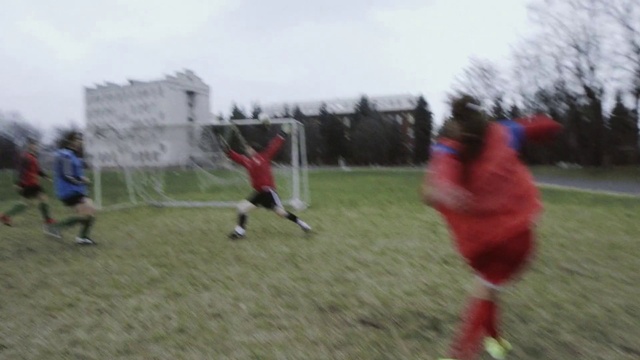 Video Reference: Sky, Sports equipment, Soccer, Shorts, Player, Ball game, Sports uniform, Football, Sports, Team sport