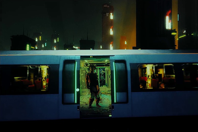 Video Reference: Train, Rolling stock, Vehicle, Window, Electricity, Building, Automotive lighting, Mode of transport, Railway, Railroad car