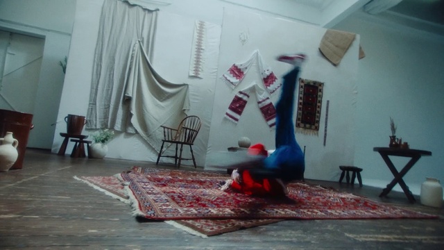 Video Reference: Furniture, Interior design, Floor, Flooring, Art, Wood, Building, Comfort, Curtain, Leisure