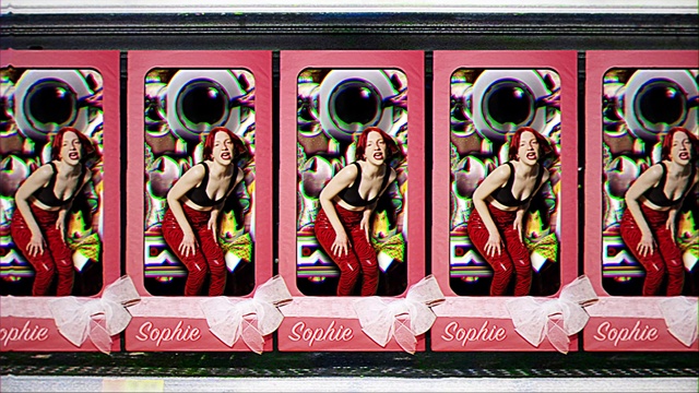 Video Reference: Art, Rectangle, Font, Magenta, Visual arts, Pattern, Metal, Fictional character, Graphics, Illustration