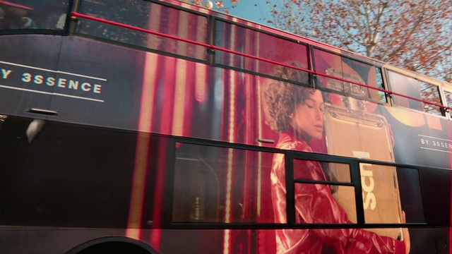 Video Reference: Architecture, Pink, Tree, Building, Automotive design, Font, Material property, Facade, Magenta, Art