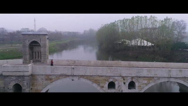 Video Reference: Water resources, Water, Sky, Landscape, Tree, Mist, Natural landscape, Aqueduct, Arch bridge, Bridge