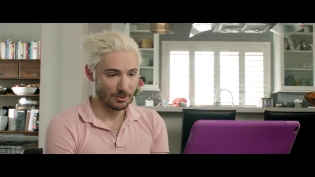 Video Reference: Eyebrow, Eyelash, Beard, Jaw, Eyewear, Shelf, Bookcase, Fun, Blond, Fashion design