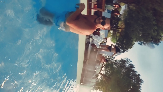 Video Reference: Water, Sky, Blue, Azure, Tree, Leisure, Fun, Summer, Swimming pool, Happy