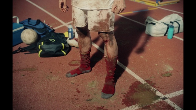 Video Reference: Shoe, Shorts, Mammal, Asphalt, Road surface, Floor, Thigh, Sneakers, Flooring, Gas