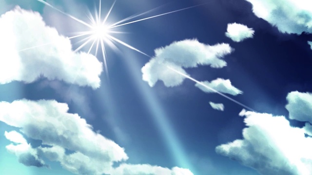 Video Reference: Cloud, Sky, Atmosphere, Natural landscape, Cumulus, Lens flare, Electric blue, Meteorological phenomenon, Wing, Astronomical object