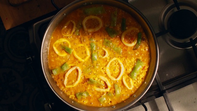 Video Reference: Food, Ingredient, Recipe, Cuisine, Stew, Yellow, Dish, Cookware and bakeware, Pasta, Produce