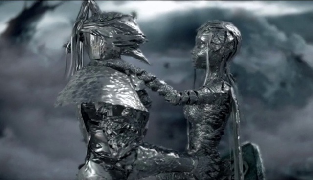 Video Reference: Flash photography, Gesture, Sculpture, Grey, Statue, Toy, Art, Cg artwork, Monochrome photography, Monument