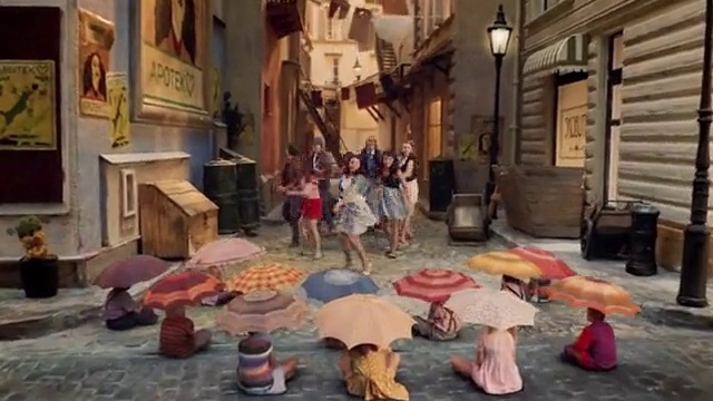 Video Reference: Wood, Flooring, Leisure, Hat, Public space, Building, Human settlement, Event, Sun hat, Art