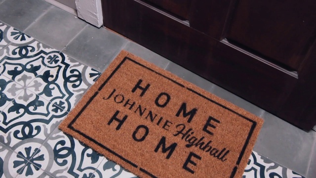 Video Reference: Wood, Rectangle, Door mat, Font, Flooring, Hardwood, Pattern, Number, Electric blue, Metal
