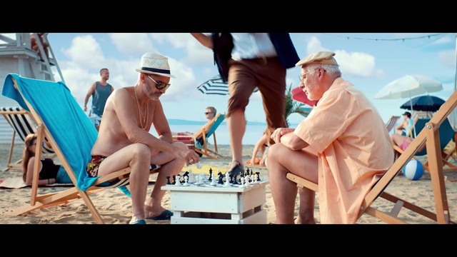 Video Reference: Hat, Cloud, Leg, Muscle, Sky, Sun hat, People on beach, Shorts, Eyewear, Baseball cap