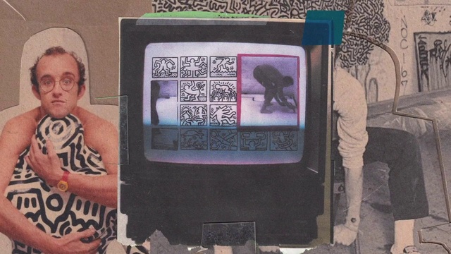 Video Reference: Purple, Textile, Art, Font, Wall, Artist, Technology, T-shirt, Magenta, Electronic device