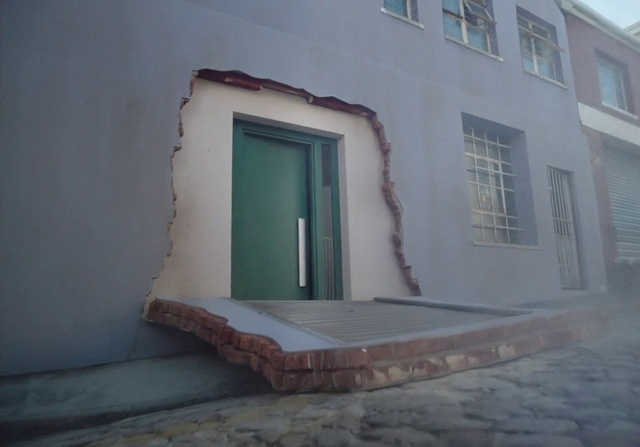 Video Reference: Building, Window, House, Wood, Rectangle, Shade, Tints and shades, Facade, Flooring, Concrete