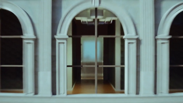 Video Reference: Building, Door, Fixture, Wood, Material property, Symmetry, Facade, Tints and shades, Home door, Rectangle