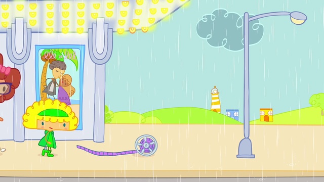 Video Reference: Product, Azure, Organism, Cartoon, Font, Parallel, Art, Room, Circle, Sharing