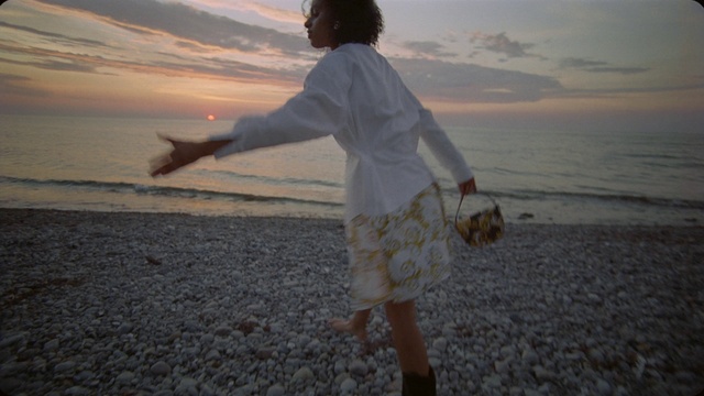 Video Reference: Water, Cloud, Sky, People in nature, Light, People on beach, Natural environment, Human, Flash photography, Happy