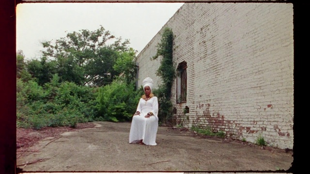 Video Reference: Plant, Wedding dress, Sky, Grass, Dress, Tree, Bridal clothing, Adaptation, Rural area, Landscape