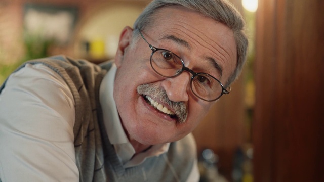 Video Reference: Forehead, Nose, Cheek, Glasses, Smile, Vision care, Beard, Ear, Jaw, Eyewear