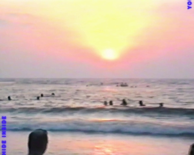 Video Reference: Water, Cloud, Sky, Afterglow, Natural environment, Dusk, Beach, Sunlight, Red sky at morning, Sunrise