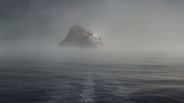 Video Reference: Water, Sky, Cloud, Fog, Grey, Natural landscape, Atmospheric phenomenon, Landscape, Horizon, Mountain