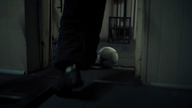 Video Reference: Gesture, Grey, Door, Wood, Flooring, Tints and shades, Midnight, Darkness, Human leg, Glass