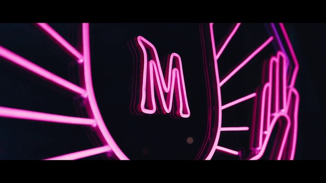 Video Reference: Purple, Violet, Pink, Font, Visual effect lighting, Magenta, Electronic signage, Rectangle, Electric blue, Neon