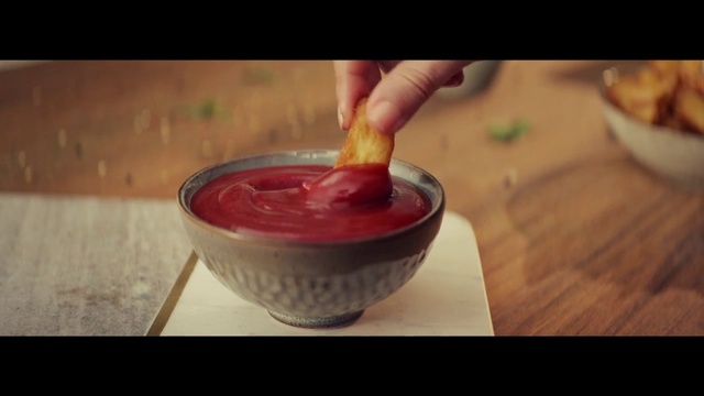 Video Reference: Food, Recipe, Ingredient, Tableware, Soup, Cream, Table, Non-alcoholic beverage, Drinking straw, Comfort food