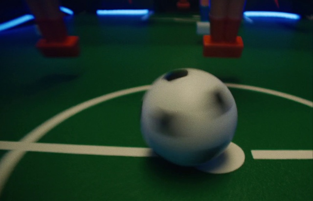 Video Reference: Sports equipment, Baize, Ball, Indoor games and sports, Flooring, Table, Recreation, Games, Electric blue, Audio equipment