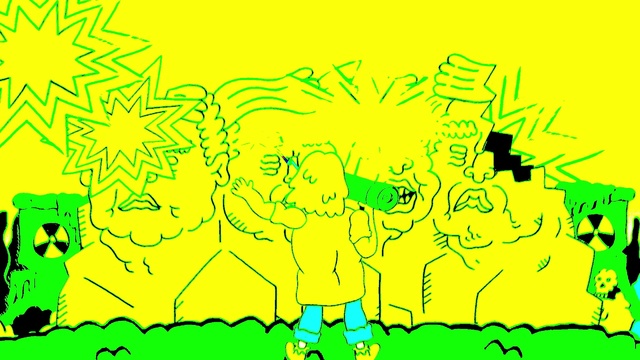 Video Reference: Green, People in nature, Rectangle, Yellow, Organism, Gesture, World, Art, Font, Happy