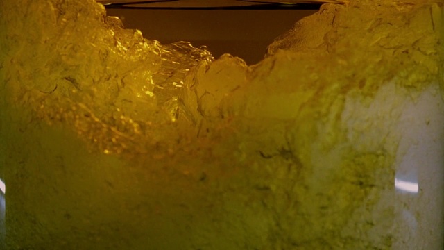 Video Reference: Water, Liquid, Amber, Fluid, Tints and shades, Freezing, Transparent material, Glass, Metal, Ceiling