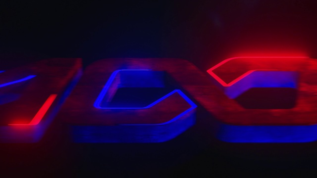 Video Reference: Automotive lighting, Azure, Purple, Automotive design, Font, Visual effect lighting, Red, Magenta, Gas, Electronic signage