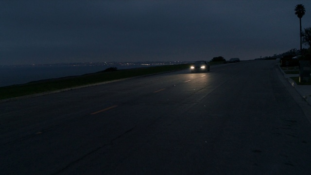 Video Reference: Automotive lighting, Sky, Automotive tire, Car, Road surface, Asphalt, Vehicle, Tire, Automotive design, Street light