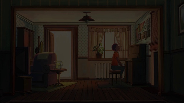 Video Reference: Picture frame, Table, Wood, Window, Interior design, Building, Art, Painting, Flooring, Chair