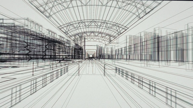 Video Reference: Building, Infrastructure, Architecture, Line, Art, Black-and-white, Symmetry, Parallel, Landmark, Pattern