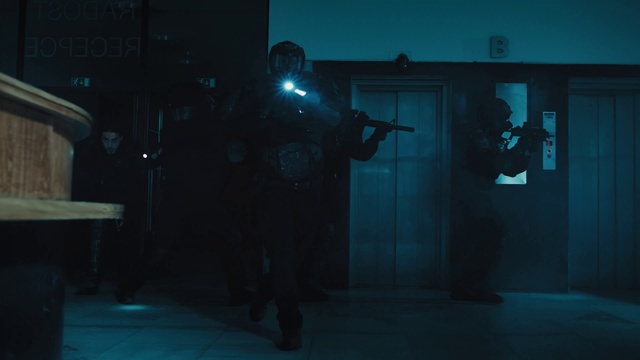 Video Reference: Entertainment, Electric blue, Musician, Darkness, Door, Art, Personal protective equipment, Event, Performing arts, Midnight