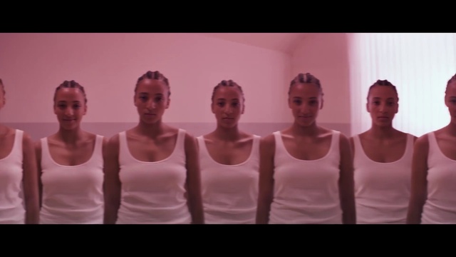 Video Reference: Chin, Shoulder, Undershirt, Neck, Purple, Sleeve, Standing, Pink, Entertainment, Vest