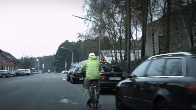 Video Reference: Bicycle, Car, Wheel, Land vehicle, Tire, Vehicle, Sky, Bicycles--Equipment and supplies, Motor vehicle, Automotive lighting