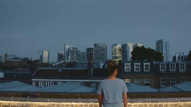 Video Reference: Sky, Daytime, Building, Skyscraper, Tower block, Cityscape, Travel, Horizon, Urban design, Residential area