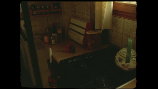 Video Reference: Gas, Space, Art, Room, Darkness, Visual arts, Wood, Still life photography, Display device, Still life