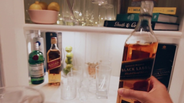 Video Reference: Tableware, Bottle, Drinkware, Liquid, Product, Solution, Glass bottle, Barware, Drinking establishment, Alcoholic beverage