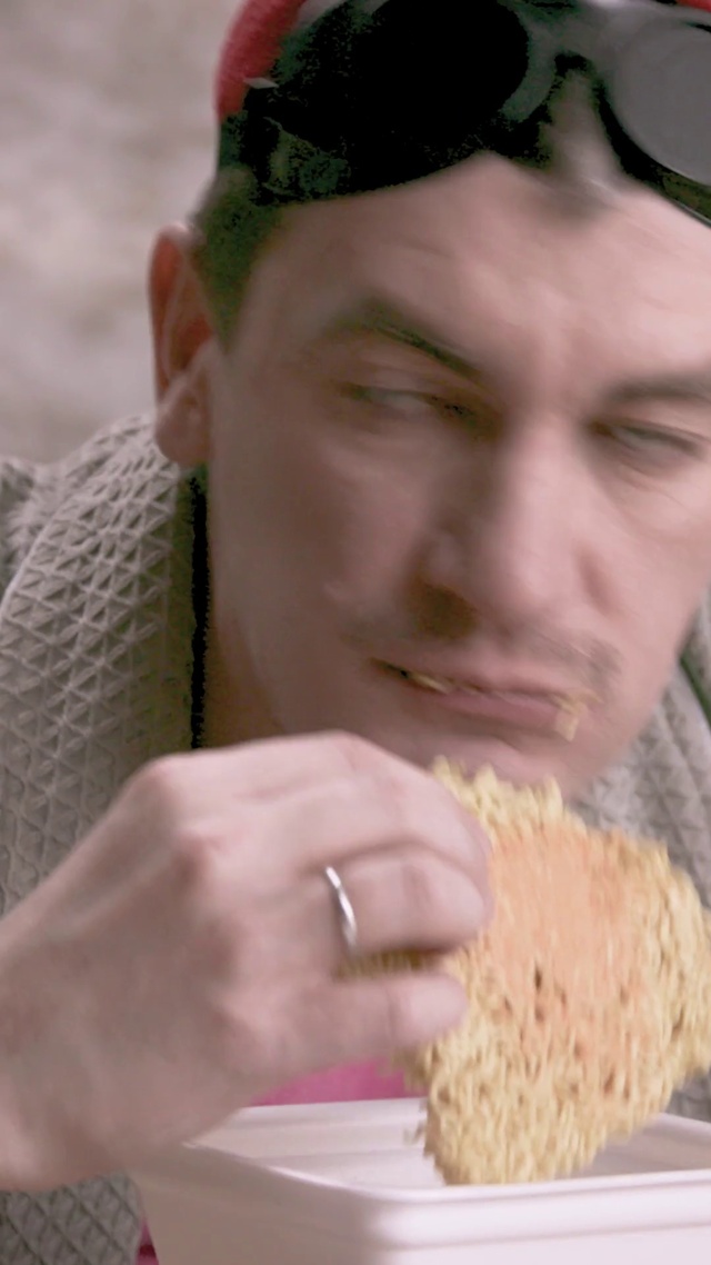 Video Reference: Nose, Skin, Food, Jaw, Gesture, Finger, Eyelash, Ingredient, Cap, Happy