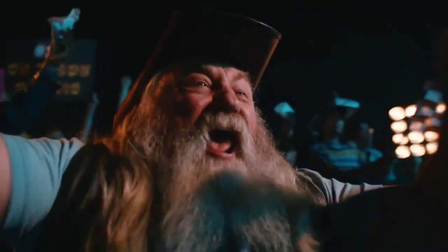 Video Reference: Beard, Jaw, Entertainment, Fun, Facial hair, Event, Moustache, Darkness, Performance, Wrinkle