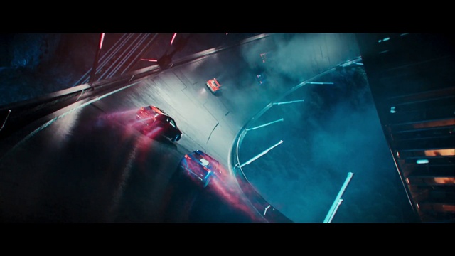 Video Reference: Automotive lighting, Hood, Automotive design, Vehicle, Headlamp, Magenta, Entertainment, Display device, Font, Lens flare